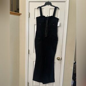Good American Black Corset Jumpsuit